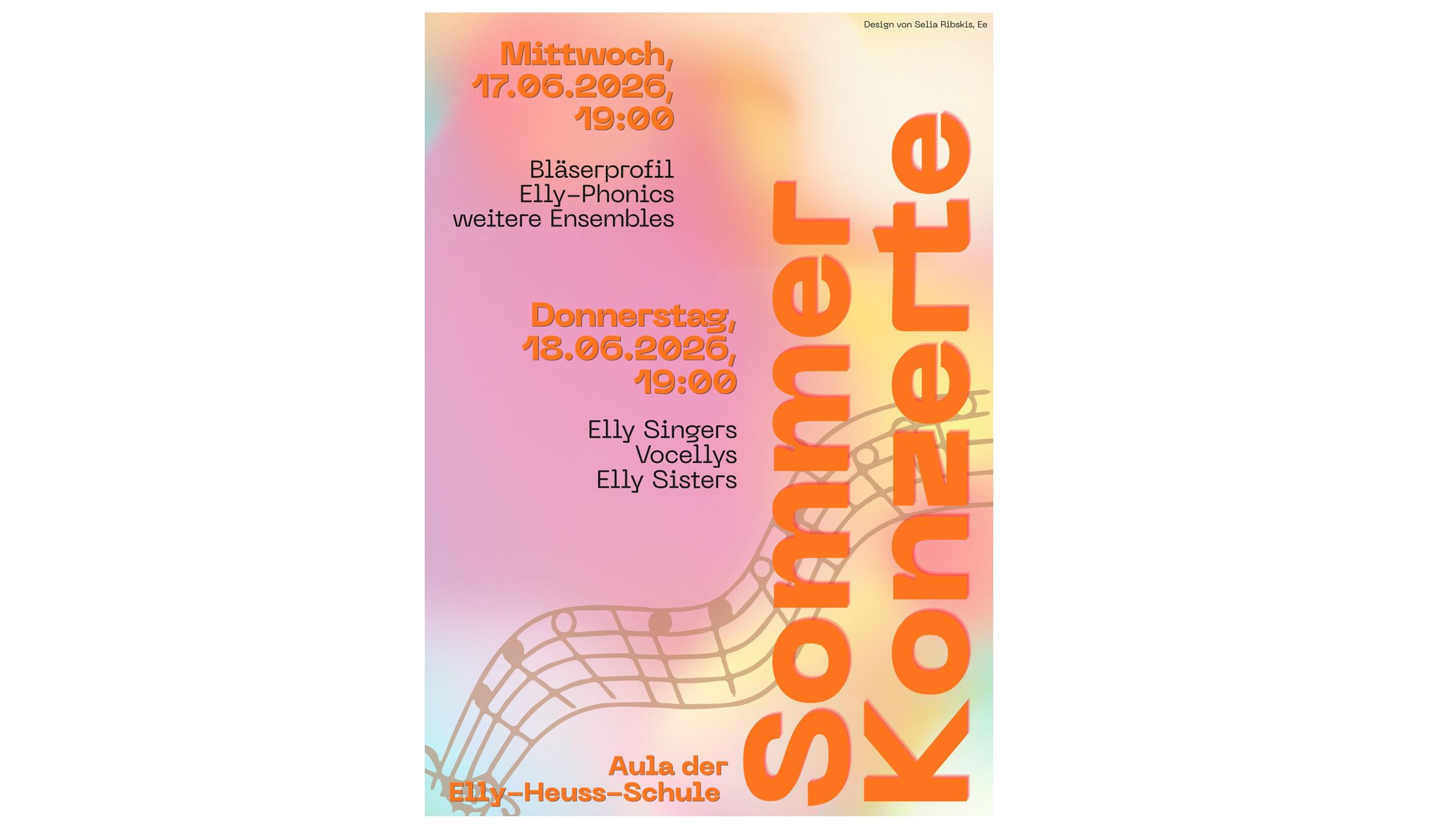 Read more about the article Herzliche Einladung zu den Sommerkonzerten der Elly-Heuss-Schule